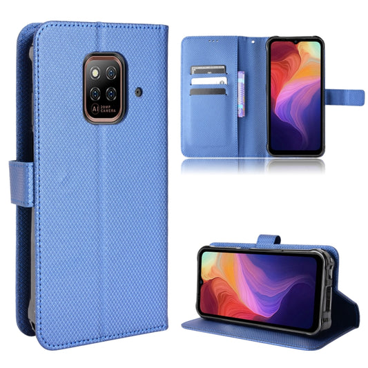 For Ulefone Power Armor 14 / 14 Pro Diamond Texture Leather Phone Case(Blue) - Ulefone Cases by PMC Jewellery | Online Shopping South Africa | PMC Jewellery | Buy Now Pay Later Mobicred