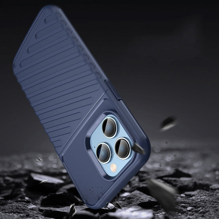 For iPhone 14 Thunderbolt Shockproof TPU Phone Case (Blue) - iPhone 14 Cases by PMC Jewellery | Online Shopping South Africa | PMC Jewellery