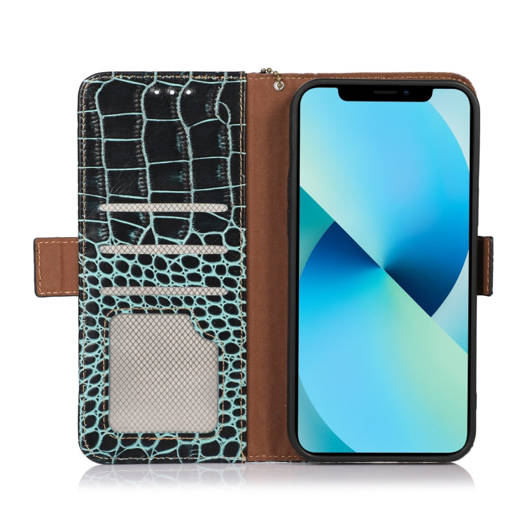 For Nokia C21 Crocodile Top Layer Cowhide Leather Phone Case(Green) - Nokia Cases by PMC TechLife | Online Shopping South Africa | PMC TechLife | Buy Now Pay Later Mobicred