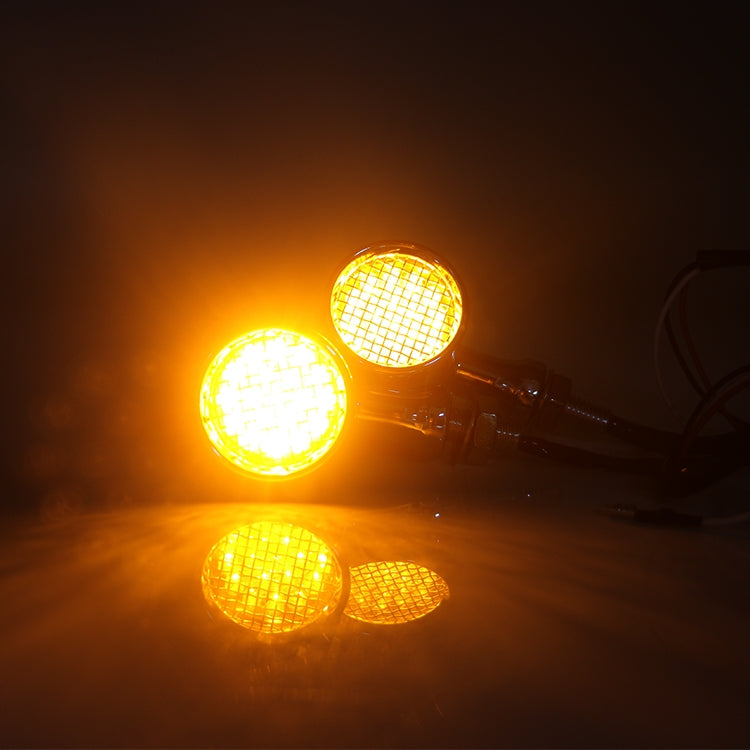 Z008 1 Pair 12V Modified Universal Motorcycle LED Turn Signal, Light Color:Yellow Light(Electroplating) - Turn Signal by PMC Jewellery | Online Shopping South Africa | PMC Jewellery | Buy Now Pay Later Mobicred