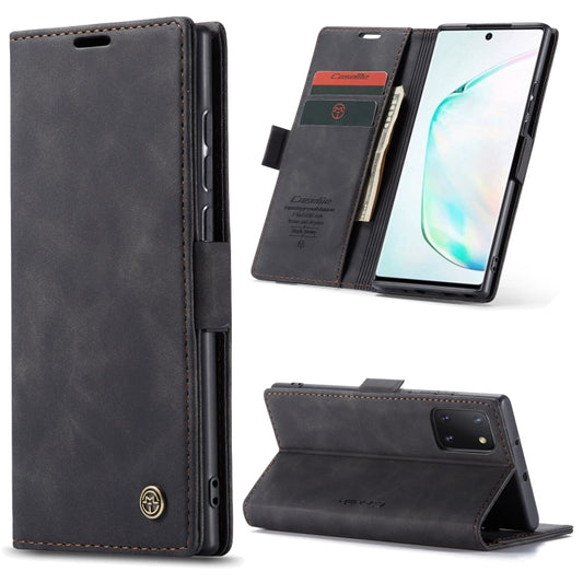 For Galaxy A81 / Note 10 Lite CaseMe Multifunctional Horizontal Flip Leather Case, with Card Slot & Holder & Wallet(Black) - Galaxy Phone Cases by CaseMe | Online Shopping South Africa | PMC Jewellery | Buy Now Pay Later Mobicred