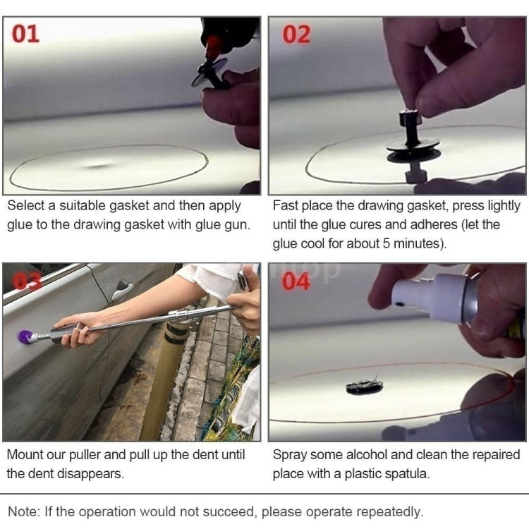 D3 96 in 1 Car Paintless Dent Dings Repair Lifter Tools Kit, Plug Type:EU Plug - Sheet Metal Tools by PMC Jewellery | Online Shopping South Africa | PMC Jewellery | Buy Now Pay Later Mobicred