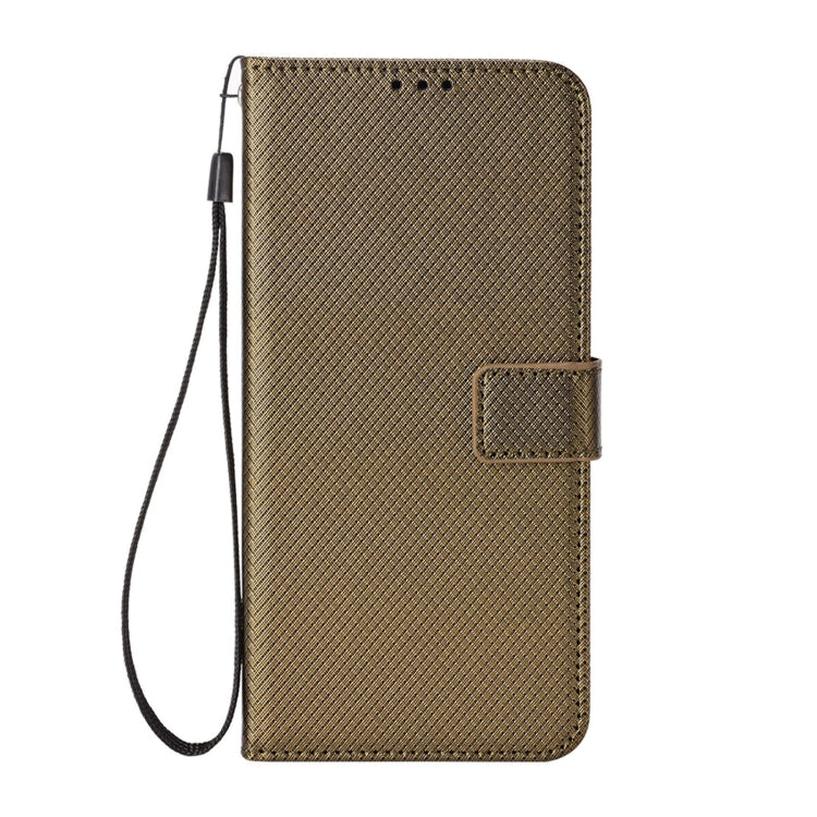 For Blackview A50 Diamond Texture Leather Phone Case(Brown) - More Brand by PMC Jewellery | Online Shopping South Africa | PMC Jewellery | Buy Now Pay Later Mobicred