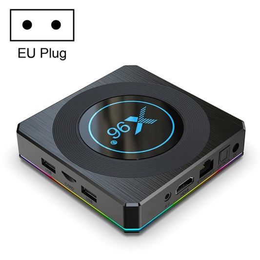 X96 X4 8K Smart TV BOX Android 11.0 Media Player, Amlogic S905X4 Quad Core ARM Cortex A55, RAM: 2GB, ROM: 16GB, Plug Type:EU Plug - Amlogic S905 by PMC Jewellery | Online Shopping South Africa | PMC Jewellery | Buy Now Pay Later Mobicred