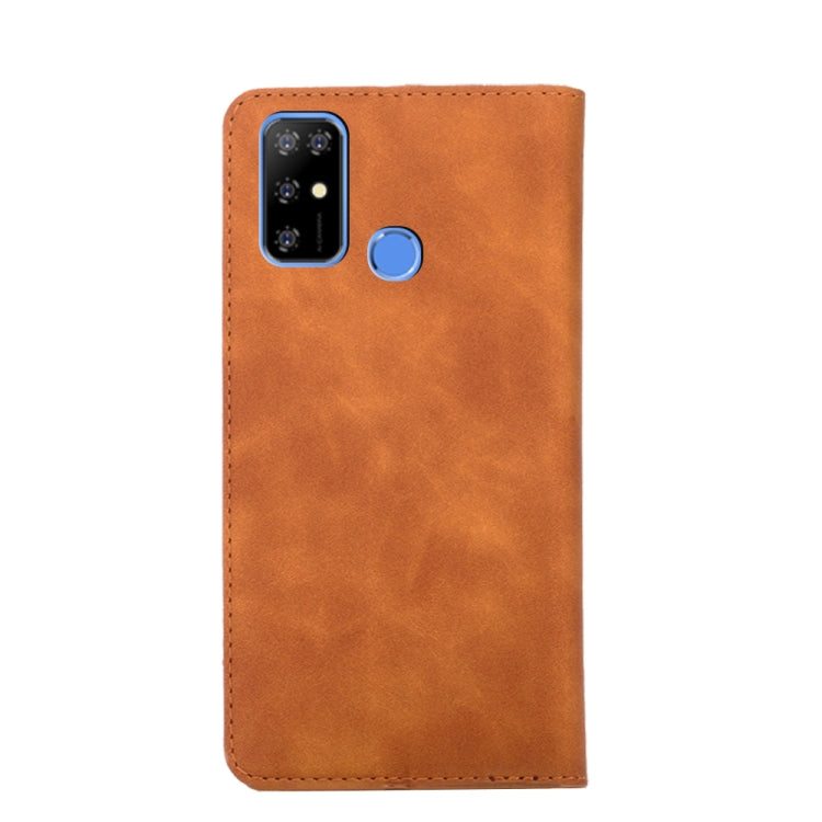 For DOOGEE X96 Pro Skin Feel Magnetic Horizontal Flip Leather Phone Case(Light Brown) - More Brand by PMC Jewellery | Online Shopping South Africa | PMC Jewellery | Buy Now Pay Later Mobicred