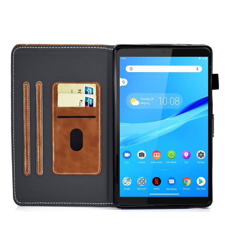 For Lenovo Tab M10 Plus 10.6 3rd Gen 2022 Stitching Cowhide Texture Smart Leather Tablet Case(Brown) - Lenovo by PMC Jewellery | Online Shopping South Africa | PMC Jewellery