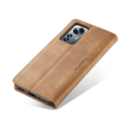 For Xiaomi 12 Pro CaseMe 013 Multifunctional Horizontal Flip Leather Phone Case(Brown) - Xiaomi Cases by CaseMe | Online Shopping South Africa | PMC Jewellery | Buy Now Pay Later Mobicred