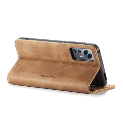 For Xiaomi 12/12X CaseMe 013 Multifunctional Horizontal Flip Leather Phone Case(Brown) - Xiaomi Cases by CaseMe | Online Shopping South Africa | PMC Jewellery | Buy Now Pay Later Mobicred