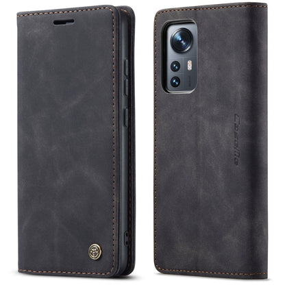 For Xiaomi 12/12X CaseMe 013 Multifunctional Horizontal Flip Leather Phone Case(Black) - Xiaomi Cases by CaseMe | Online Shopping South Africa | PMC Jewellery | Buy Now Pay Later Mobicred