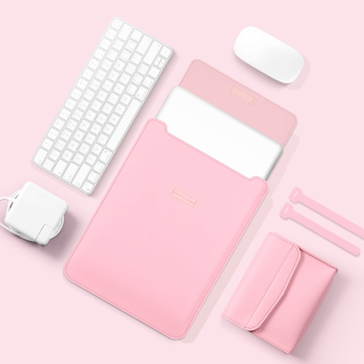 4 in 1 Lightweight and Portable Leather Computer Bag, Size:13/14 inches(Pink) - free shipping - PMC TechLife - Order now!
