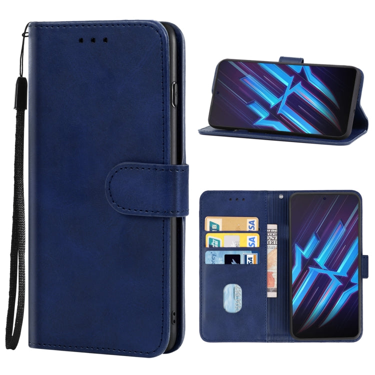 For ZTE nubia Red Magic 6R Leather Phone Case(Blue) - ZTE Cases by PMC Jewellery | Online Shopping South Africa | PMC Jewellery