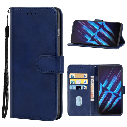 For ZTE nubia Red Magic 6R Leather Phone Case(Blue) - ZTE Cases by PMC Jewellery | Online Shopping South Africa | PMC Jewellery