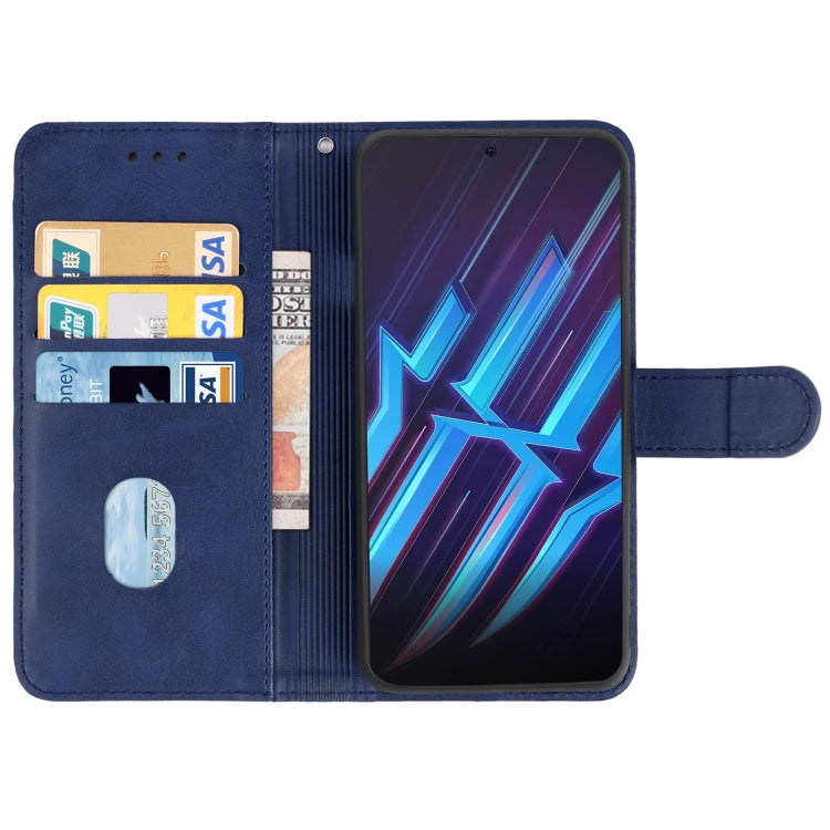 For ZTE nubia Red Magic 6R Leather Phone Case(Blue) - ZTE Cases by PMC Jewellery | Online Shopping South Africa | PMC Jewellery