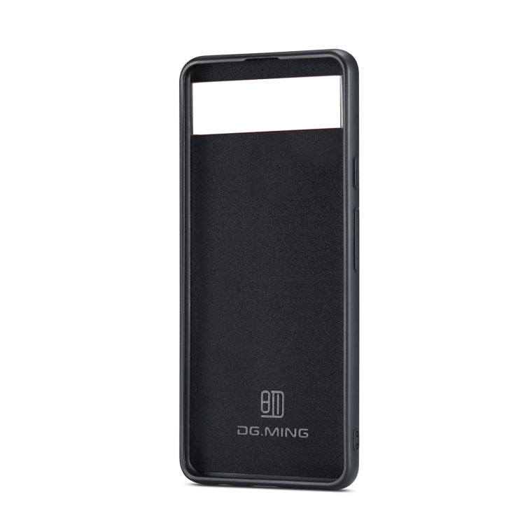 For Google Pixel 6A DG.MING M1 Series 3-Fold Multi Card Wallet + Magnetic Phone Case(Black) - Google Cases by DG.MING | Online Shopping South Africa | PMC TechLife | Buy Now Pay Later Mobicred