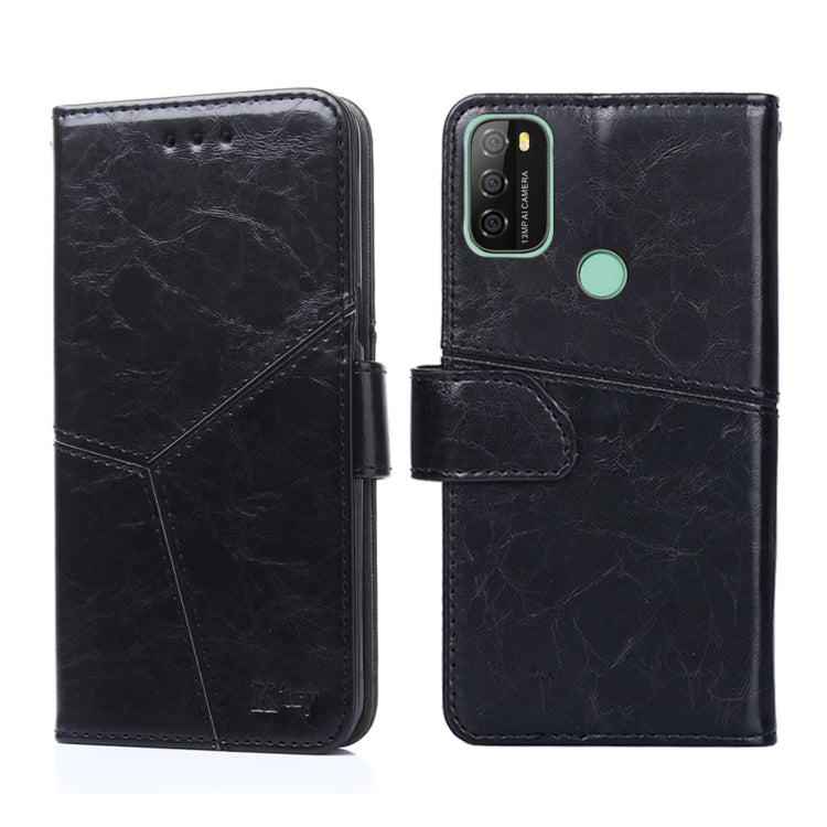 For Blackview A70 Geometric Stitching Horizontal Flip Leather Phone Case(Black) - More Brand by PMC Jewellery | Online Shopping South Africa | PMC Jewellery