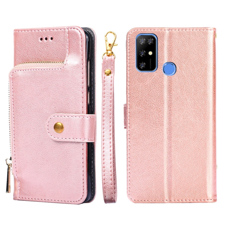 For DOOGEE X96 Pro Zipper Bag Leather Phone Case(Rose Gold) - More Brand by PMC Jewellery | Online Shopping South Africa | PMC Jewellery | Buy Now Pay Later Mobicred