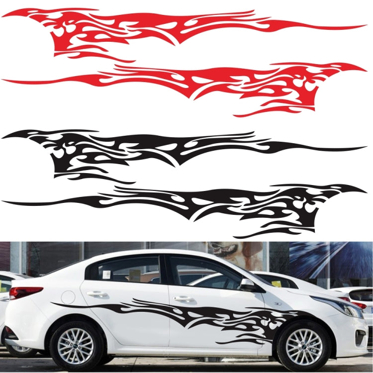 2 PCS/Set D-144 Fire Element Pattern Car Modified Decorative Sticker(Red) - Decorative Sticker by PMC Jewellery | Online Shopping South Africa | PMC Jewellery | Buy Now Pay Later Mobicred