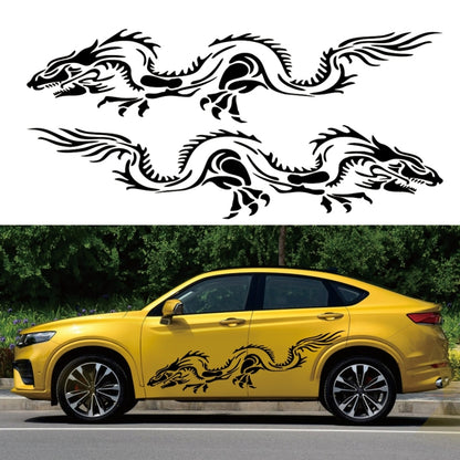 2 PCS/Set D-418 Dragon Totem Tribe Pattern Car Modified Decorative Sticker(Red) - Decorative Sticker by PMC Jewellery | Online Shopping South Africa | PMC Jewellery | Buy Now Pay Later Mobicred