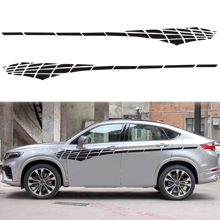 2 PCS/Set D-501 Plaid Pattern Car Modified Decorative Sticker(Blue) - Decorative Sticker by PMC TechLife | Online Shopping South Africa | PMC TechLife | Buy Now Pay Later Mobicred