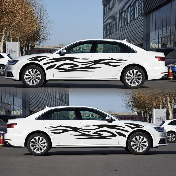 2 PCS/Set D-521 Fire Totem Pattern Car Modified Decorative Sticker(Black) - Decorative Sticker by PMC TechLife | Online Shopping South Africa | PMC TechLife | Buy Now Pay Later Mobicred