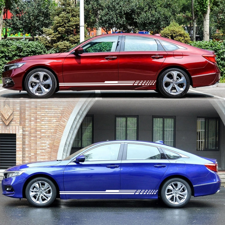 D-730 Stripe Pattern Car Modified Decorative Sticker(White) - Decorative Sticker by PMC Jewellery | Online Shopping South Africa | PMC Jewellery | Buy Now Pay Later Mobicred