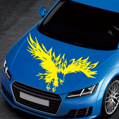 D-733 Eagle Pattern Car Modified Hood Decorative Sticker(Yellow) - Decorative Sticker by PMC Jewellery | Online Shopping South Africa | PMC Jewellery | Buy Now Pay Later Mobicred