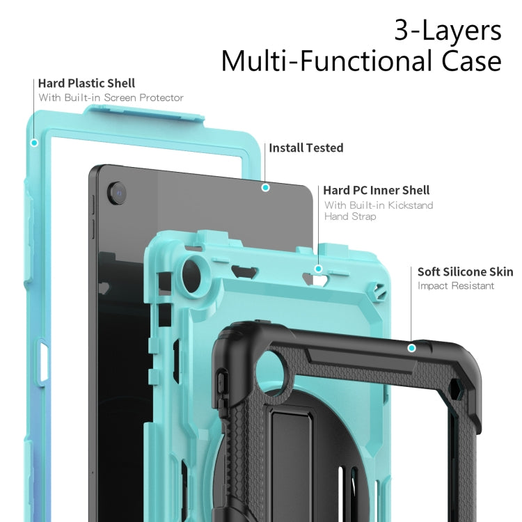 For Lenovo Tab M10 Plus 10.6 3rd Gen 2022 Silicone + PC Tablet Case(Light Blue + Black) - Lenovo by PMC TechLife | Online Shopping South Africa | PMC TechLife | Buy Now Pay Later Mobicred