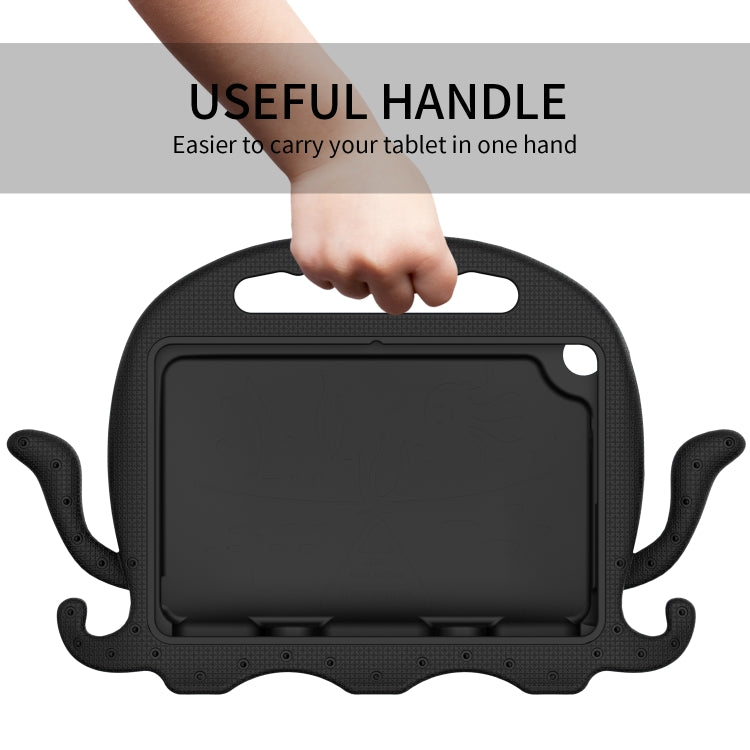 For Amazon Kindle Fire HD 8 / HD 8 Plus Octopus EVA Shockproof Tablet Case with Screen Film & Shoulder Strap(Black) - Amazon by PMC TechLife | Online Shopping South Africa | PMC TechLife | Buy Now Pay Later Mobicred
