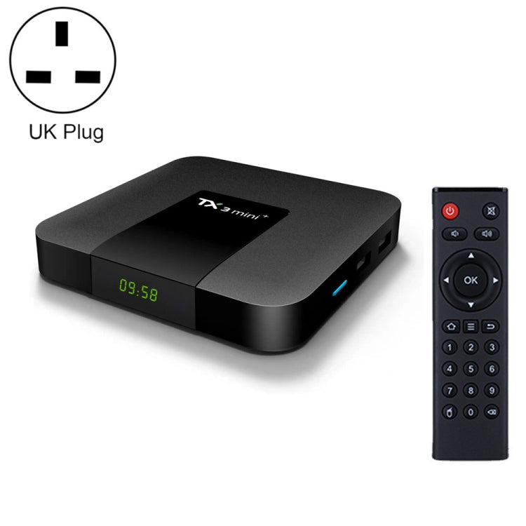 TX3 mini+  Android 11.0 Smart TV Box, Amlogic S905W2 Quad Core, Memory:2GB+16GB, 2.4GHz WiFi(UK Plug) - Amlogic S905 by PMC Jewellery | Online Shopping South Africa | PMC Jewellery | Buy Now Pay Later Mobicred