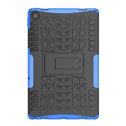 For Lenovo Tab M10 Plus 10.6 3rd Gen 2022 Tire Texture TPU+PC Shockproof Case with Holder(Blue) - Lenovo by PMC Jewellery | Online Shopping South Africa | PMC Jewellery | Buy Now Pay Later Mobicred