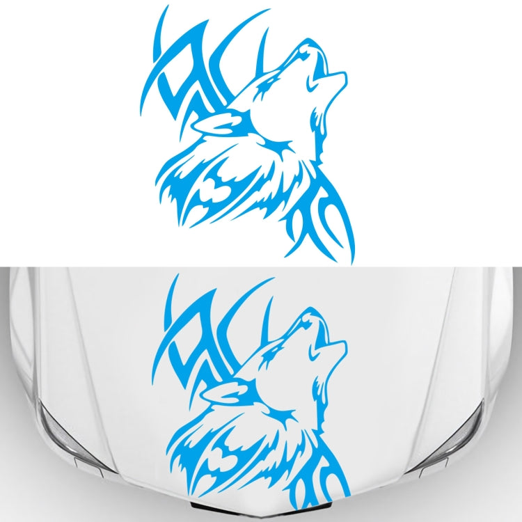 D-967 Wolf Tribe Pattern Car Modified Decorative Sticker(Blue) - Decorative Sticker by PMC TechLife | Online Shopping South Africa | PMC TechLife | Buy Now Pay Later Mobicred