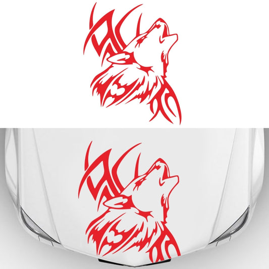 D-967 Wolf Tribe Pattern Car Modified Decorative Sticker(Red) - Decorative Sticker by PMC Jewellery | Online Shopping South Africa | PMC Jewellery | Buy Now Pay Later Mobicred