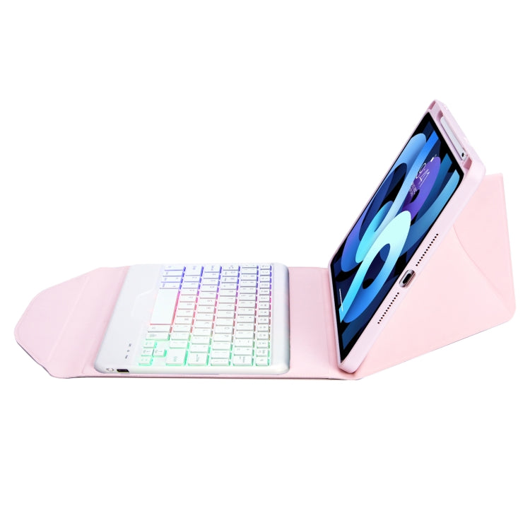 Z11BS Pen Slot Backlight Bluetooth Keyboard Leather Tablet Case For iPad Pro 11 2021/2020/2018(Pink) - For iPad Pro by PMC Jewellery | Online Shopping South Africa | PMC Jewellery