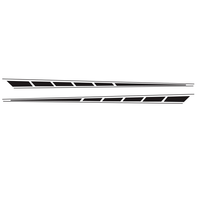 2 PCS/Set D-970 Checkered Flag Pattern Car Modified Decorative Sticker(Black) - Decorative Sticker by PMC TechLife | Online Shopping South Africa | PMC TechLife | Buy Now Pay Later Mobicred