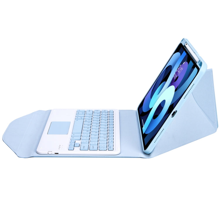 Z11B-A Pen Slot Touchpad Bluetooth Keyboard Leather Tablet Case For iPad Pro 11 2021/2020/2018(Sky Blue) - For iPad Pro by PMC Jewellery | Online Shopping South Africa | PMC Jewellery