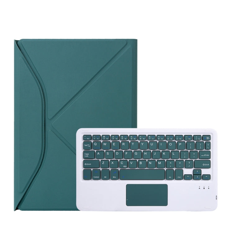 Z098B-A Pen Slot Touchpad Bluetooth Keyboard Leather Tablet Case For iPad Air 10.9 2022/2020(Green) - For iPad Air by PMC Jewellery | Online Shopping South Africa | PMC Jewellery