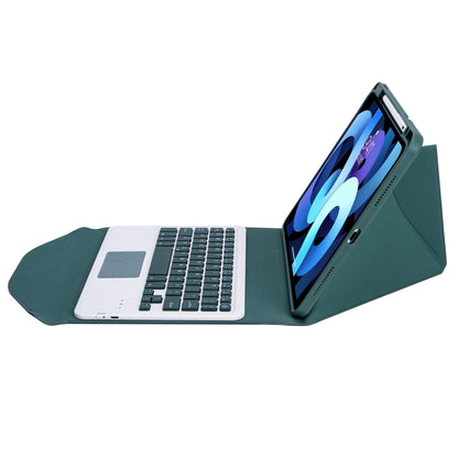 Z102B-A Pen Slot Touchpad Bluetooth Keyboard Leather Tablet Case For iPad 10.2 2021/2020/2019(Green) - Universal by PMC Jewellery | Online Shopping South Africa | PMC Jewellery