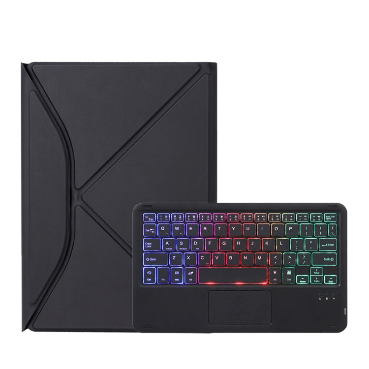 Z11B-AS Pen Slot Touchpad Backlight Bluetooth Keyboard Leather Tablet Case For iPad Pro 11 2021/2020/2018(Black) - For iPad Pro by PMC Jewellery | Online Shopping South Africa | PMC Jewellery