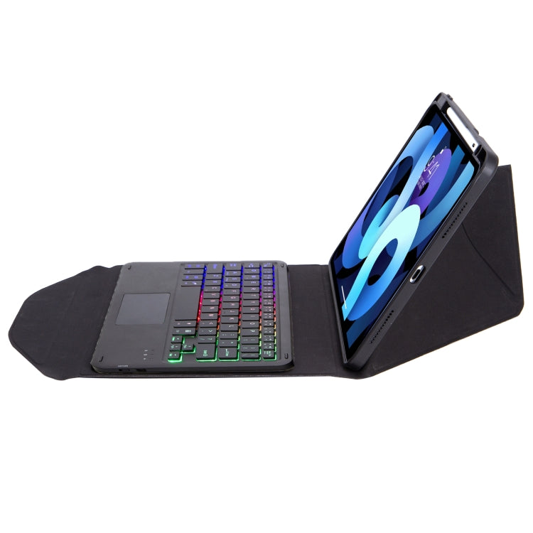 Z102B-AS Pen Slot Touchpad Backlight Bluetooth Keyboard Leather Tablet Case For iPad 10.2 2021/2020/2019(Black) - Universal by PMC TechLife | Online Shopping South Africa | PMC TechLife