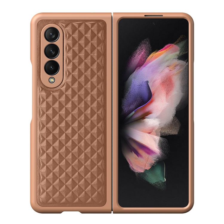 For Samsung Galaxy Z Fold3 5G DUX DUCIS Venice Series Shockproof Genuine Leather Phone Case(Brown) - Galaxy Phone Cases by DUX DUCIS | Online Shopping South Africa | PMC Jewellery | Buy Now Pay Later Mobicred