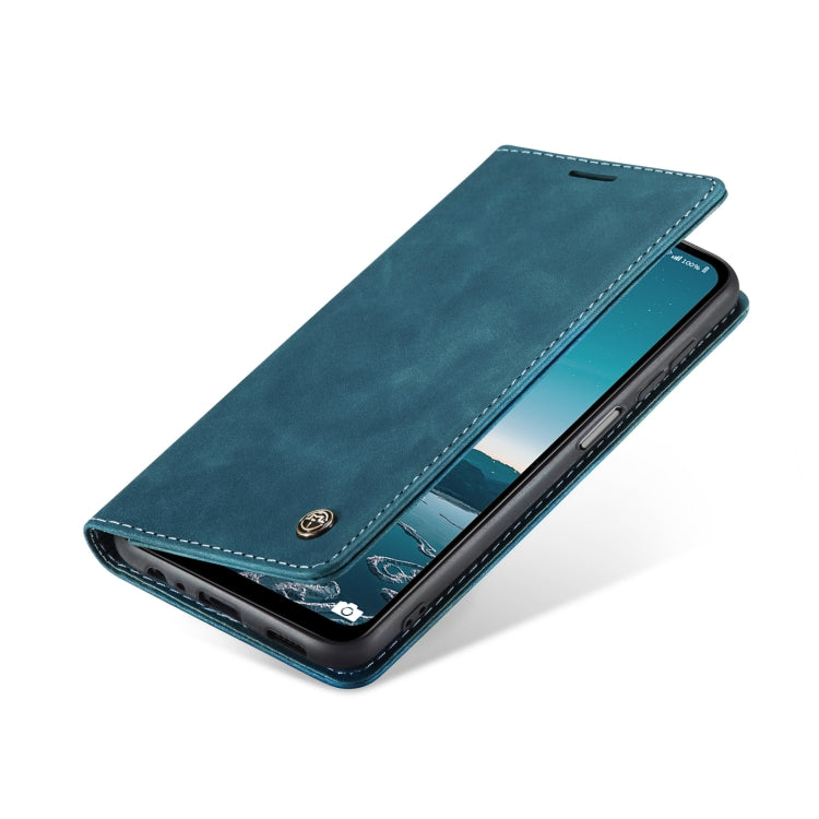 For Samsung Galaxy M33 5G CaseMe 013 Multifunctional Horizontal Flip Leather Phone Case(Blue) - Galaxy Phone Cases by CaseMe | Online Shopping South Africa | PMC Jewellery | Buy Now Pay Later Mobicred