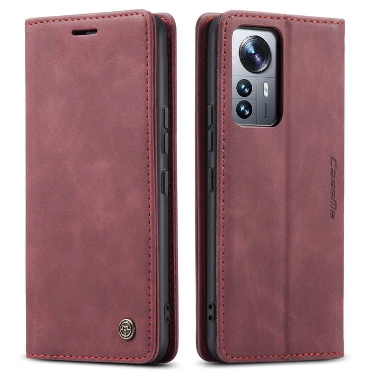 For Xiaomi 12 Lite CaseMe 013 Multifunctional Horizontal Flip Leather Phone Case(Wine Red) - Xiaomi Cases by CaseMe | Online Shopping South Africa | PMC Jewellery | Buy Now Pay Later Mobicred