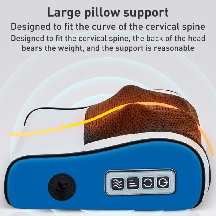 Multifunctional Hot Compress Neck Massager Car Cervical Spine Massage Pillow(Blue Six Keys) - Seat Accessories by PMC Jewellery | Online Shopping South Africa | PMC Jewellery | Buy Now Pay Later Mobicred