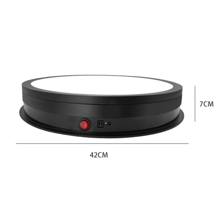 42cm LED Light Electric Rotating Display Stand Turntable, Power Plug:AU Plug(Black) -  by PMC TechLife | Online Shopping South Africa | PMC TechLife | Buy Now Pay Later Mobicred