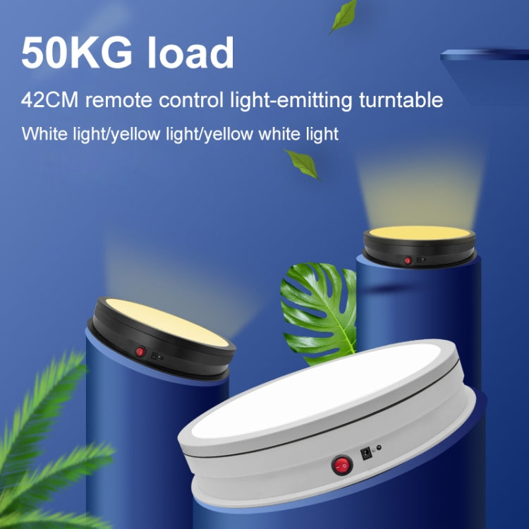 42cm LED Light Electric Rotating Display Stand Turntable, Power Plug:AU Plug(Black) -  by PMC TechLife | Online Shopping South Africa | PMC TechLife | Buy Now Pay Later Mobicred