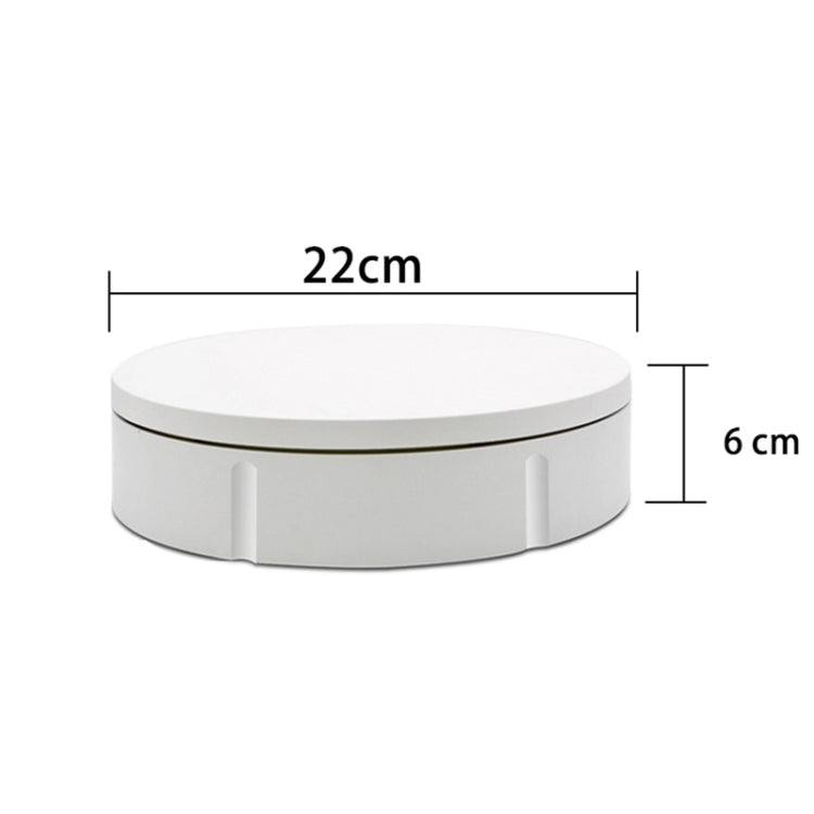 22cm Charging Rotating Display Stand Video Shooting Turntable, Load: 50kg, Power Plug:AU Plug(White) - free shipping - PMC TechLife - Order now!