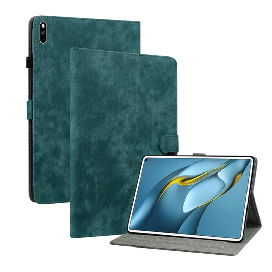 For Huawei MatePad Pro 10.8 2021/2018 Tiger Pattern PU Tablet Case(Dark Green) - Huawei by PMC Jewellery | Online Shopping South Africa | PMC Jewellery | Buy Now Pay Later Mobicred