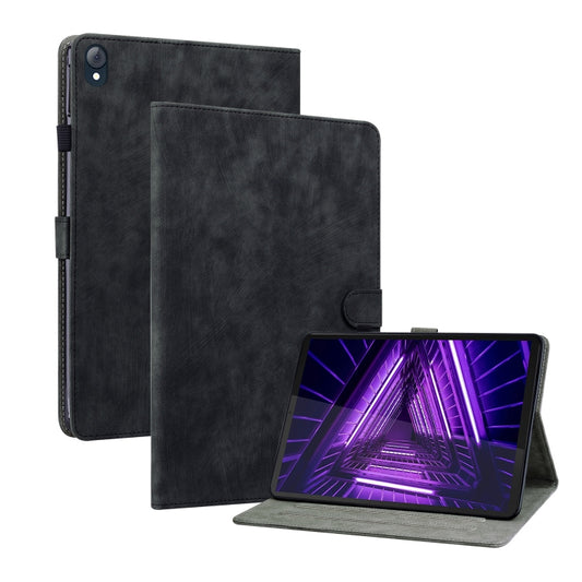 For Lenovo K10 Tiger Pattern PU Tablet Case(Black) - Lenovo by PMC Jewellery | Online Shopping South Africa | PMC Jewellery | Buy Now Pay Later Mobicred