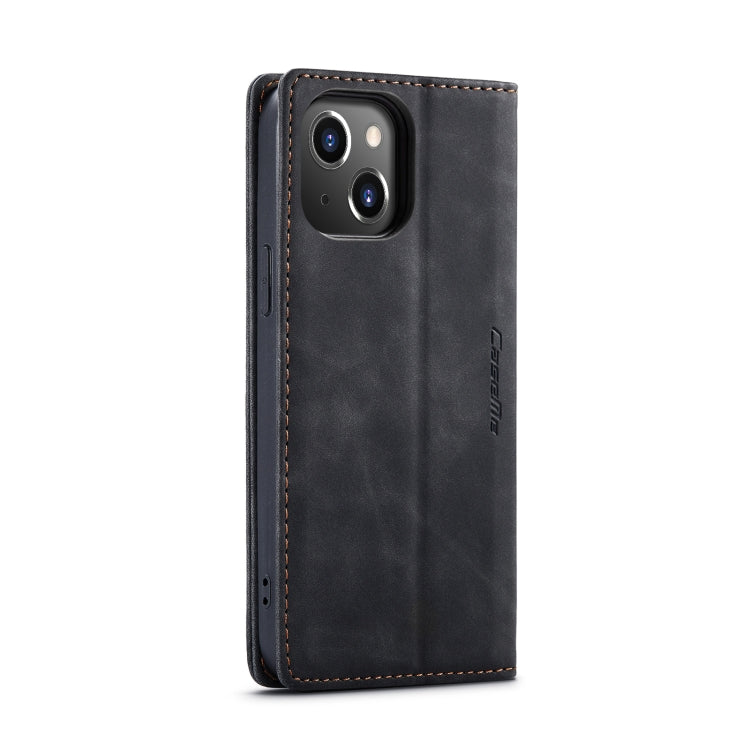 For iPhone 14 Plus CaseMe-013 Multifunctional Retro Frosted Leather Phone Case (Black) - iPhone 14 Plus Cases by CaseMe | Online Shopping South Africa | PMC Jewellery | Buy Now Pay Later Mobicred