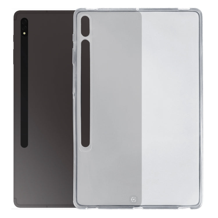 For Samsung Galaxy Tab S9+ / S8+ / S7+ TPU Tablet Case (Frosted Clear) - Galaxy Tab S8+ Cases by PMC Jewellery | Online Shopping South Africa | PMC Jewellery | Buy Now Pay Later Mobicred